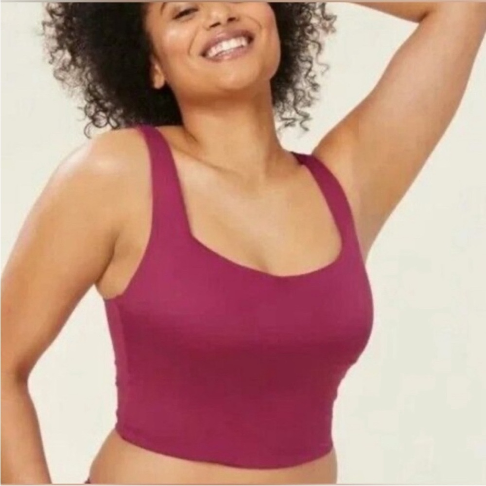 Andie Swim “The Siren” Swim Tank Top – Fuchsia, Size M